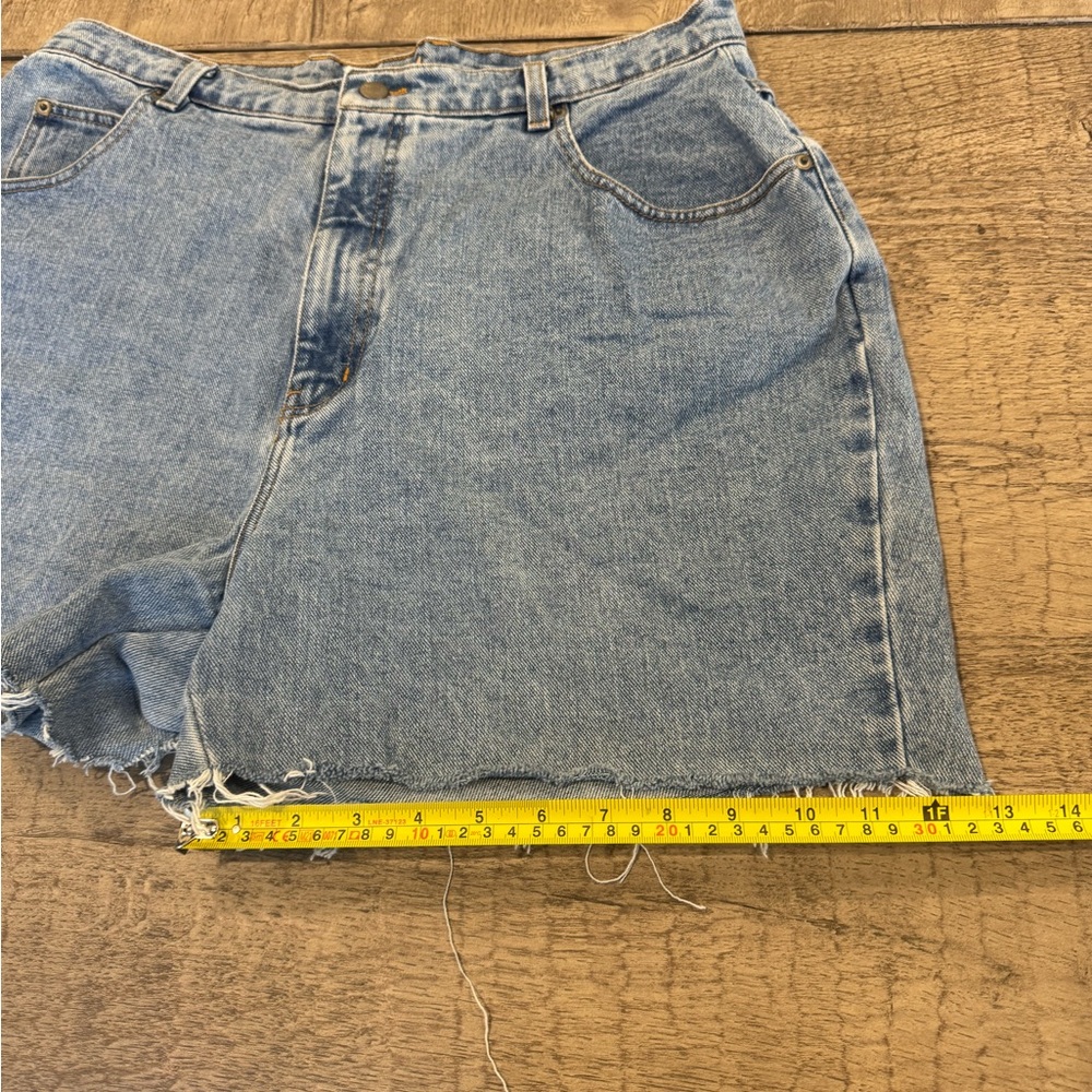 Just My Size Denim Co Apple Patch Cutoff Shorts Vintage Cottagecore Denim - Picture 8 of 10